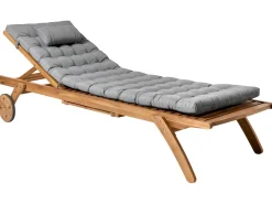 Cuscino per sdraio CESANA PREMIUM 192 x 56 cm Grigio melange