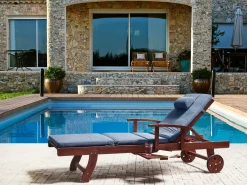 Cuscino per sdraio TOSCANA/JAVA/AMANTEA PREMIUM 189 x 58 cm Blu