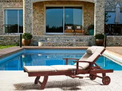 Cuscino per sdraio TOSCANA/JAVA/AMANTEA PREMIUM 189 x 58 cm Beige chiaro