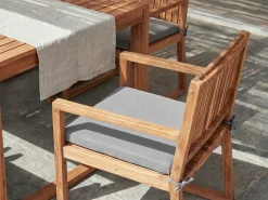 Cuscino per sedia SASSARI PREMIUM 46 x 46 cm Grigio chiaro