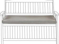Cuscino per sedile a panca SOVANA 108 x 45 cm Grigio