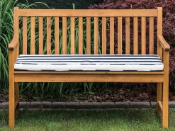 Cuscino per sedile a panca VIVARA 112 x 54 cm Blu marino