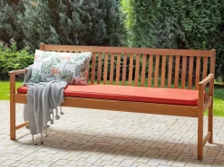 Cuscino per sedile a panca VIVARA 169 x 50 cm Rosso scuro