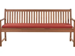 Cuscino per sedile a panca VIVARA 169 x 50 cm Rosso scuro