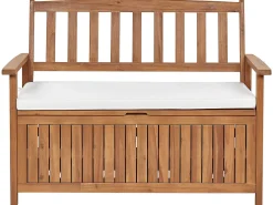 Cuscino per sedile a panca SOVANA 108 x 45 cm Bianco sporco