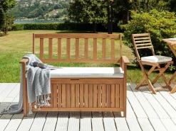 Cuscino per sedile a panca SOVANA 108 x 45 cm Bianco sporco