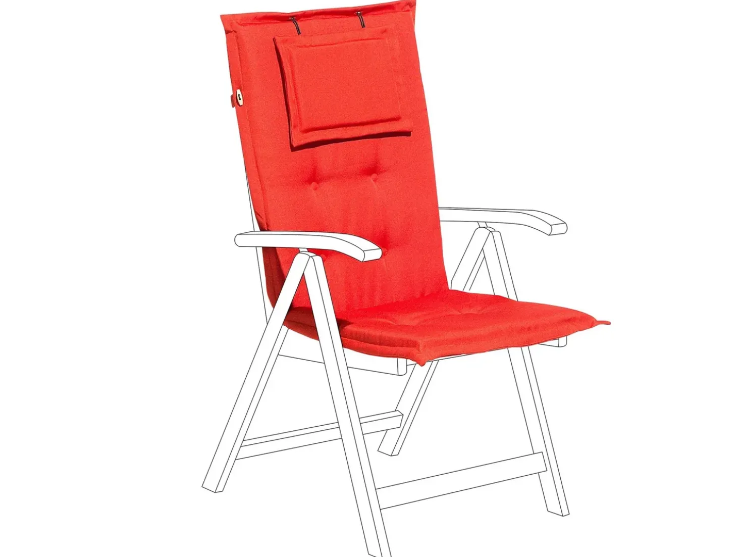Cuscino Schiena/Seduta TOSCANA 50 x 70 cm Rosso