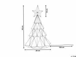 Decorazione a LED UNUKA Albero di Natale 40 cm Multicolore