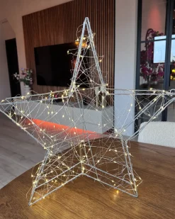 Decorazione da appendere all'aperto LED KURULA Stella 58 cm Argento