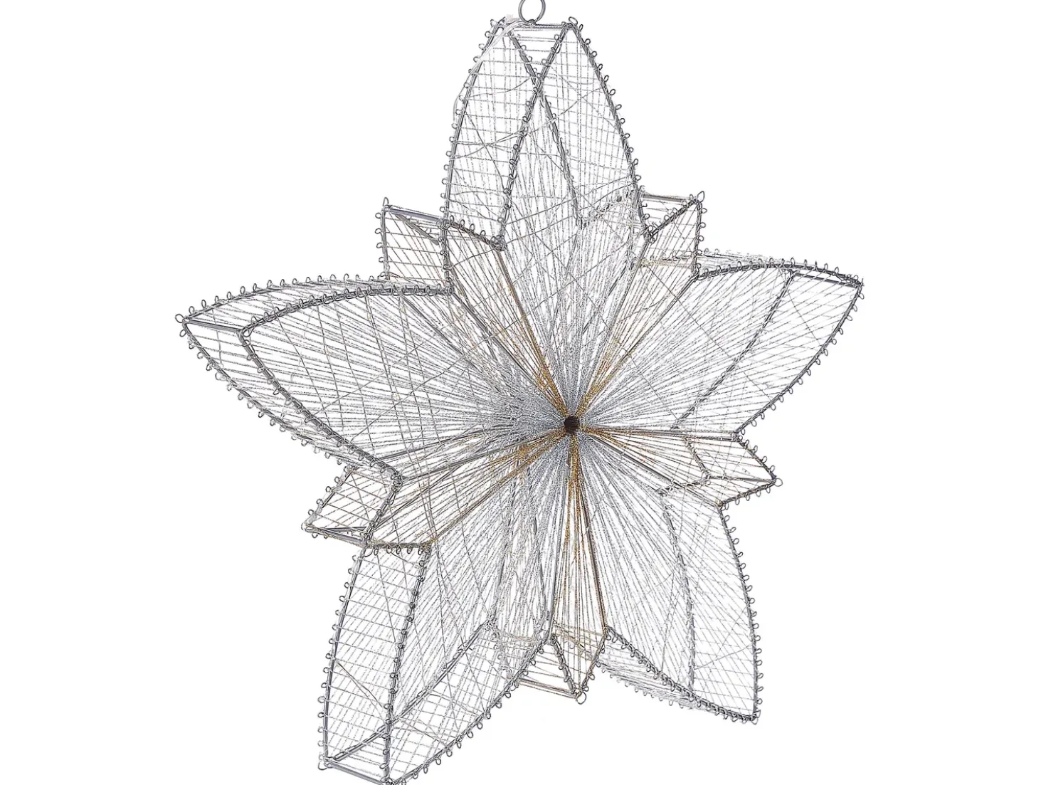Decorazione da appendere all'aperto LED HOFSOS Stella 50 cm Argento