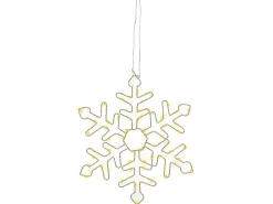 Decorazione da appendere all'aperto LED LOHELA Fiocco di neve 30/39/50 cm Argento