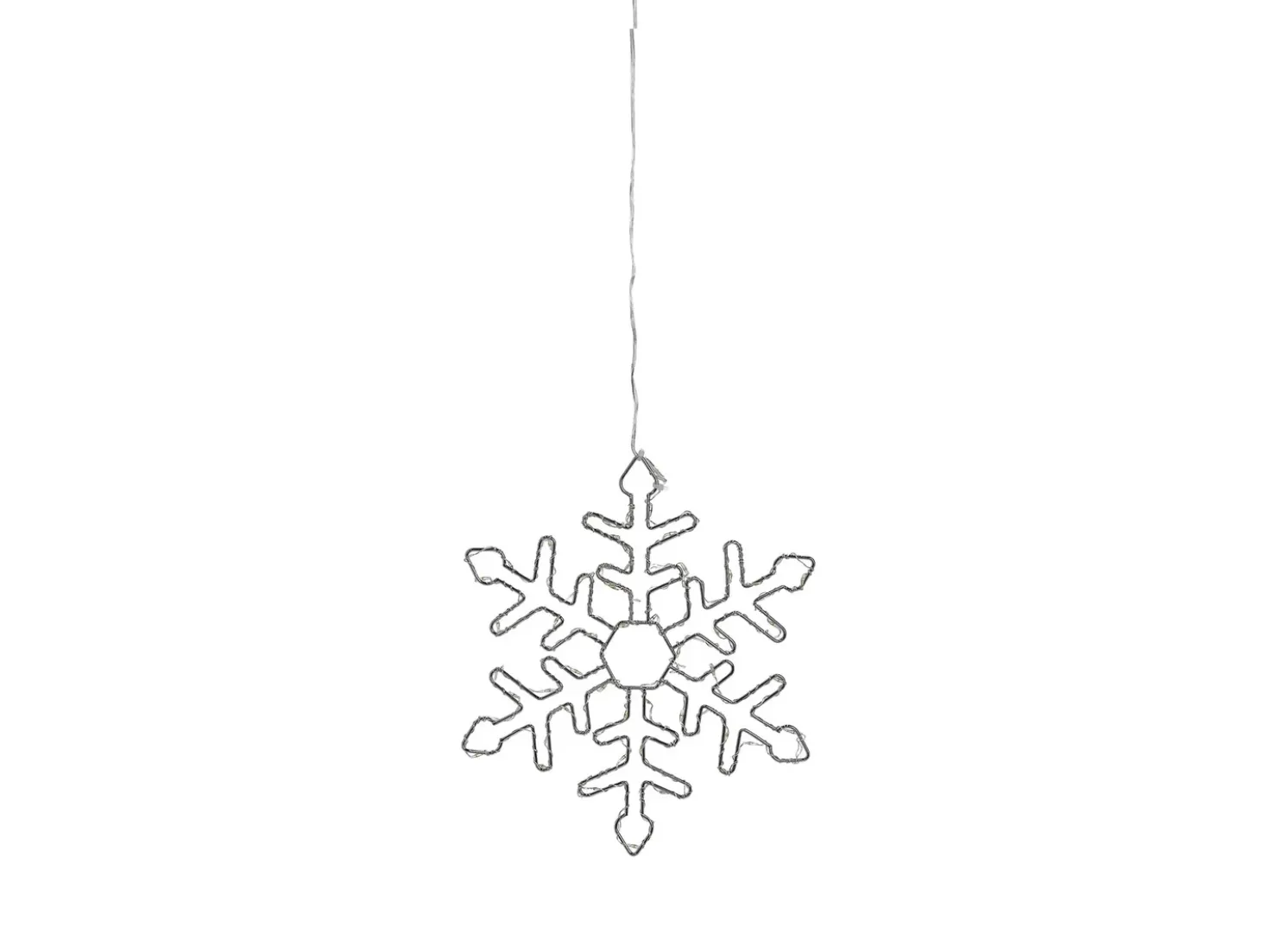 Decorazione da appendere all'aperto LED LOHELA Fiocco di neve 30/39/50 cm Argento