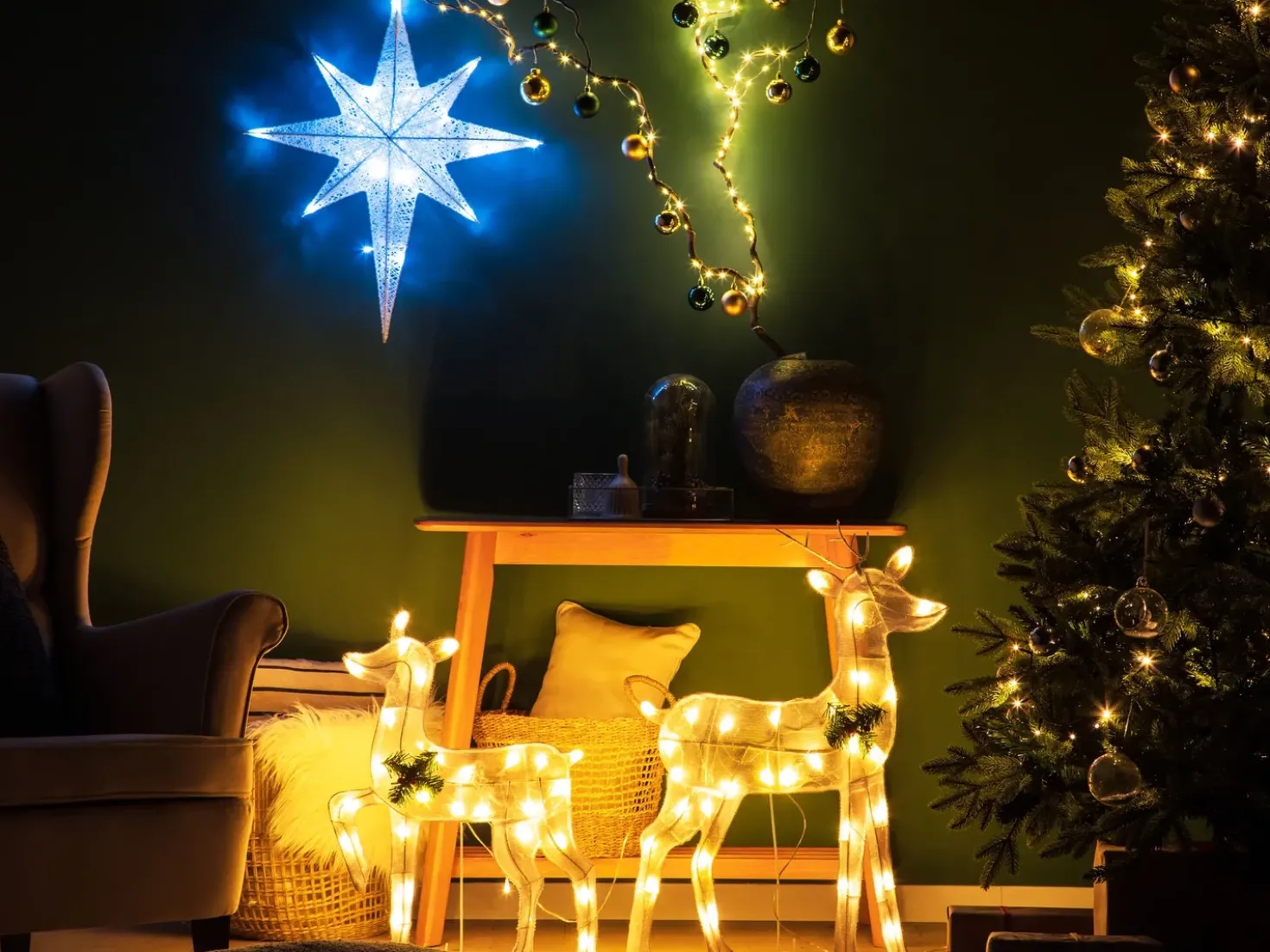 Decorazione da appendere all'aperto LED OSMA Stella 67 cm Bianco