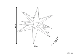 Decorazione da appendere LED BHAGIRATHI Stella 44 cm Bianco sporco
