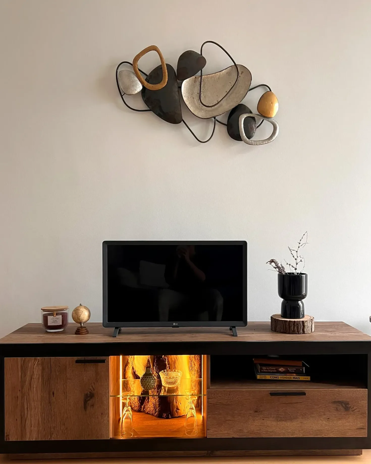 Decorazione da parete COBALT Metallo 50 cm Marrone