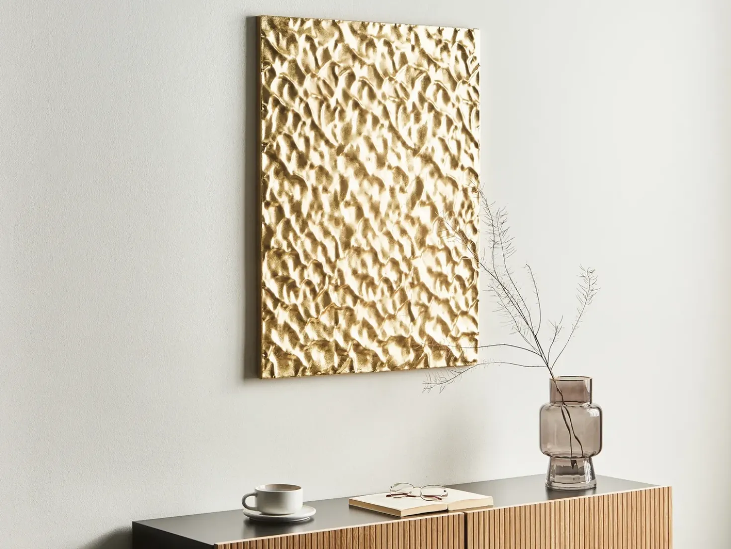 Decorazione da parete COIMBRA Metallo 79 cm Oro