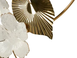 Decorazione da parete Fiore TERBIUM Metallo 56 cm Oro