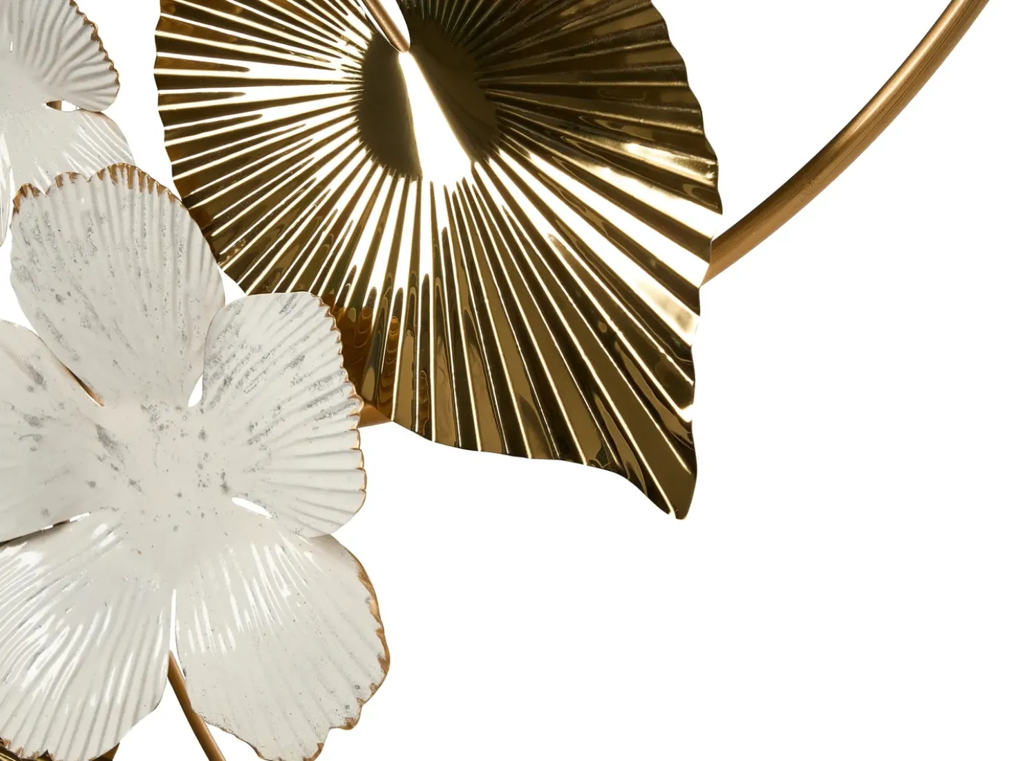 Decorazione da parete Fiore TERBIUM Metallo 56 cm Oro