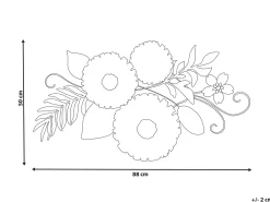 Decorazione da parete Fiore TECHNETIUM 50 cm Multicolore