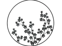 Decorazione da parete Fiore STRONTIUM Metallo 70 cm Nero