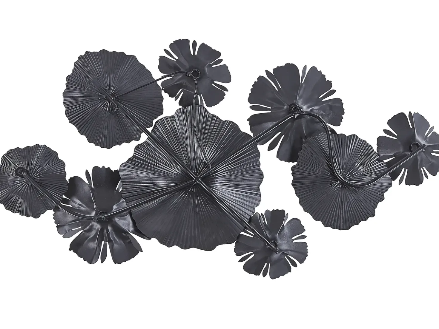 Decorazione da parete Fiore POTASSIUM Metallo 49 cm Grigio