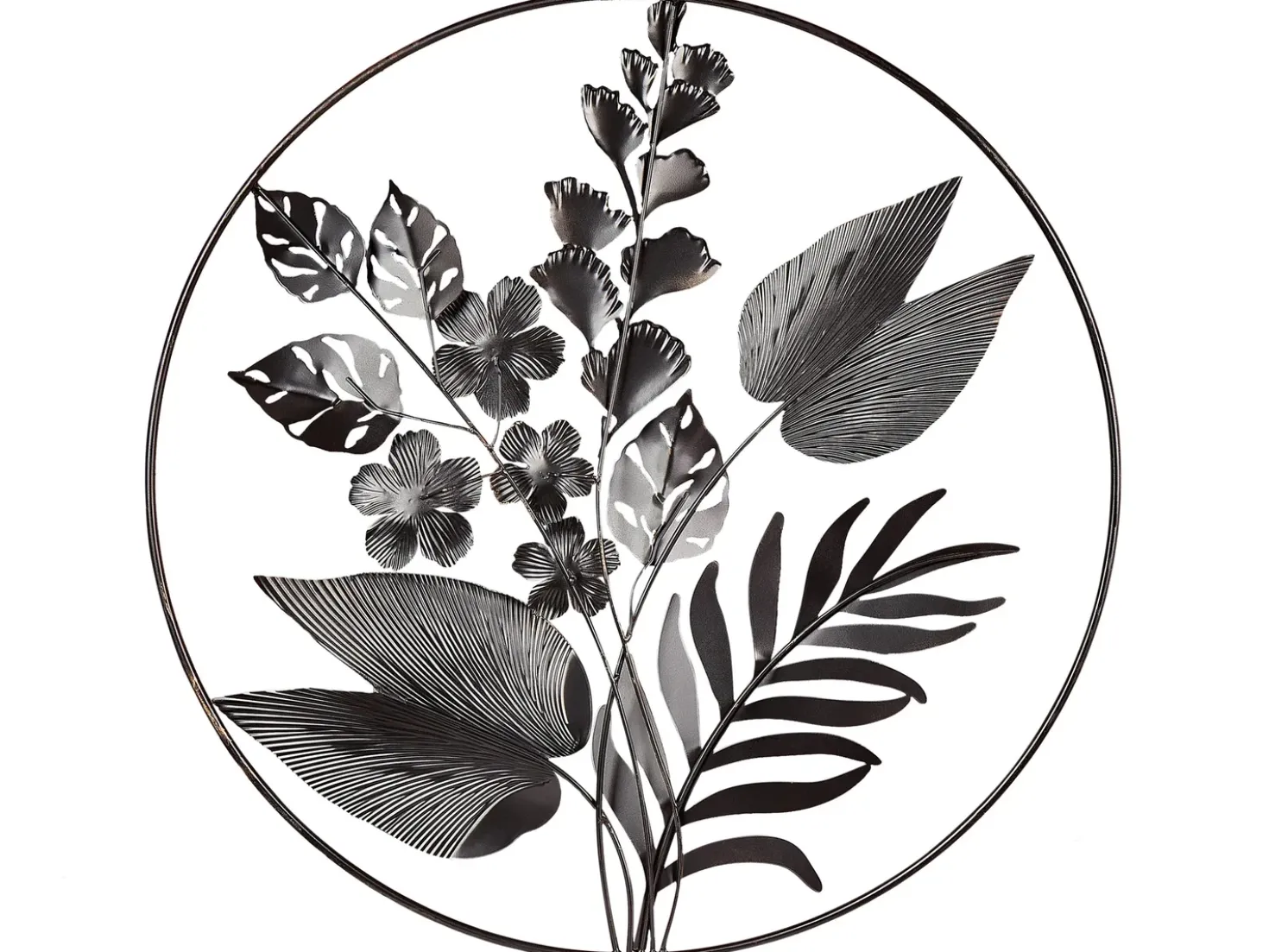 Decorazione da parete Fiore DUBNIUM Metallo 70 cm Verde