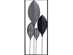 Decorazione da parete Foglia PLATINUM Metallo 75 cm Multicolore