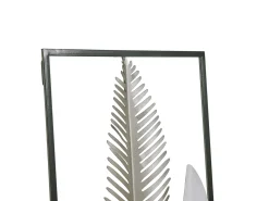 Decorazione da parete Foglia NIOBIUM Metallo 90 cm Argento
