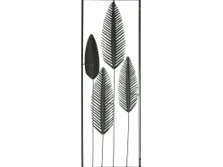 Decorazione da parete Foglia NIOBIUM Metallo 90 cm Argento