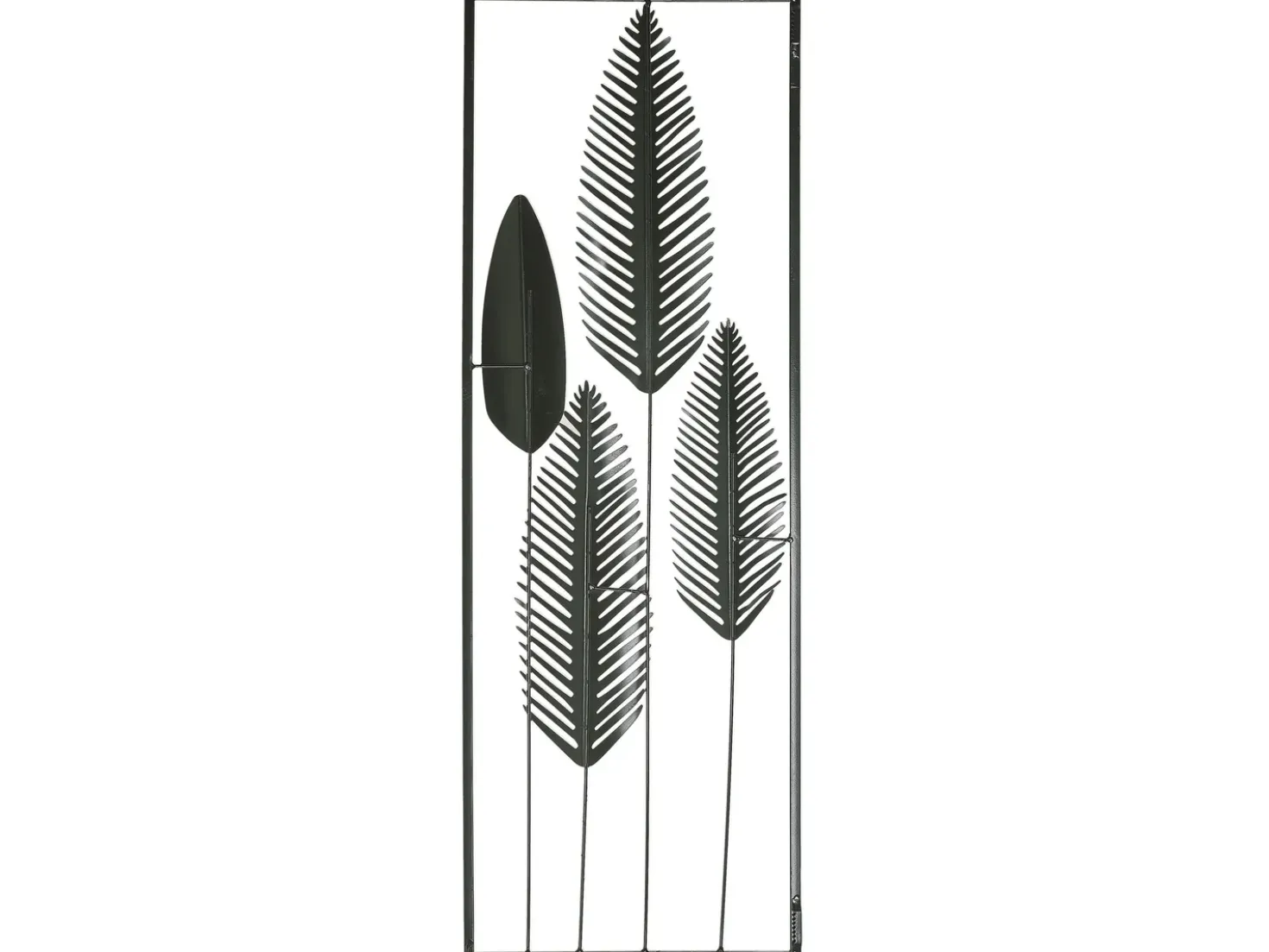 Decorazione da parete Foglia NIOBIUM Metallo 90 cm Argento