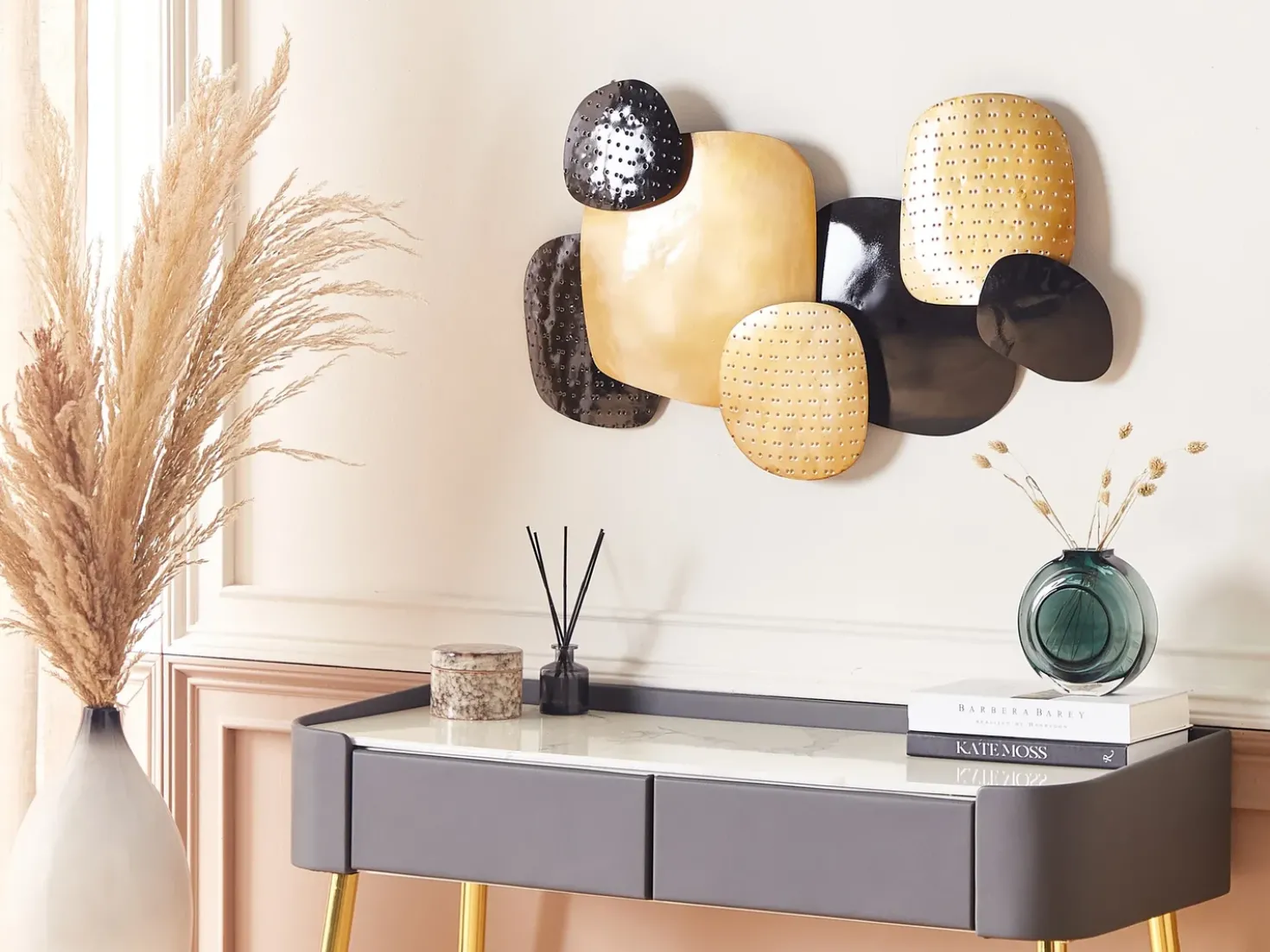 Decorazione da parete HAFNIUM Metallo 48 cm Oro