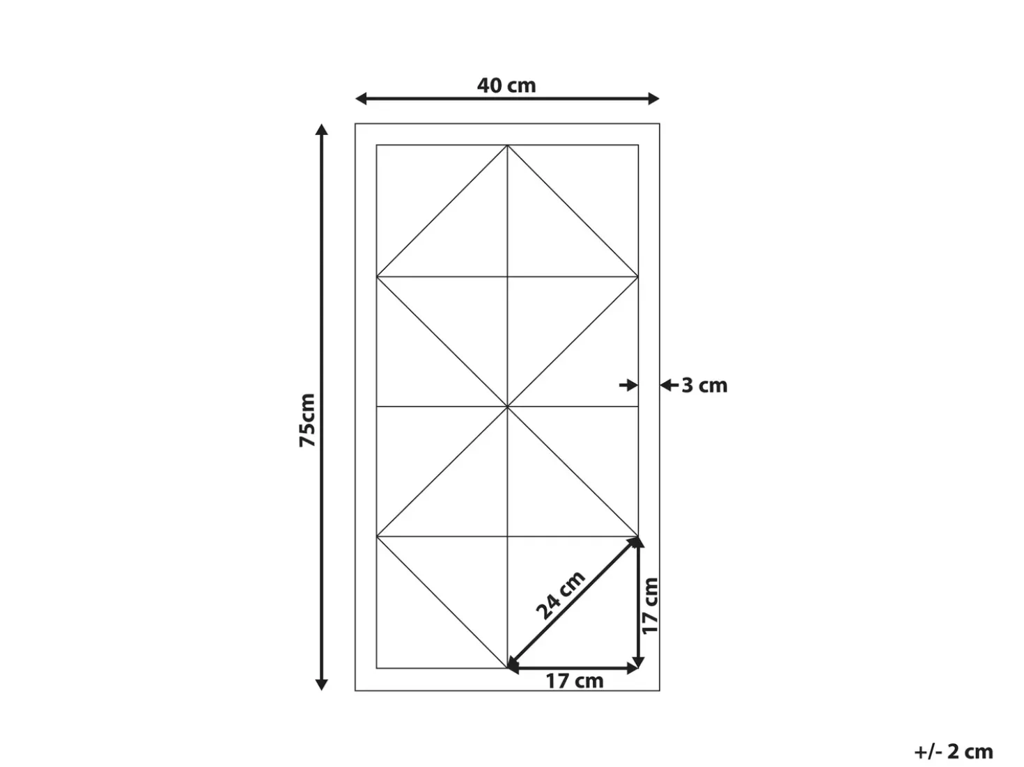 Decorazione da parete HIESVILLE Legno di abete 75 cm Marrone chiaro