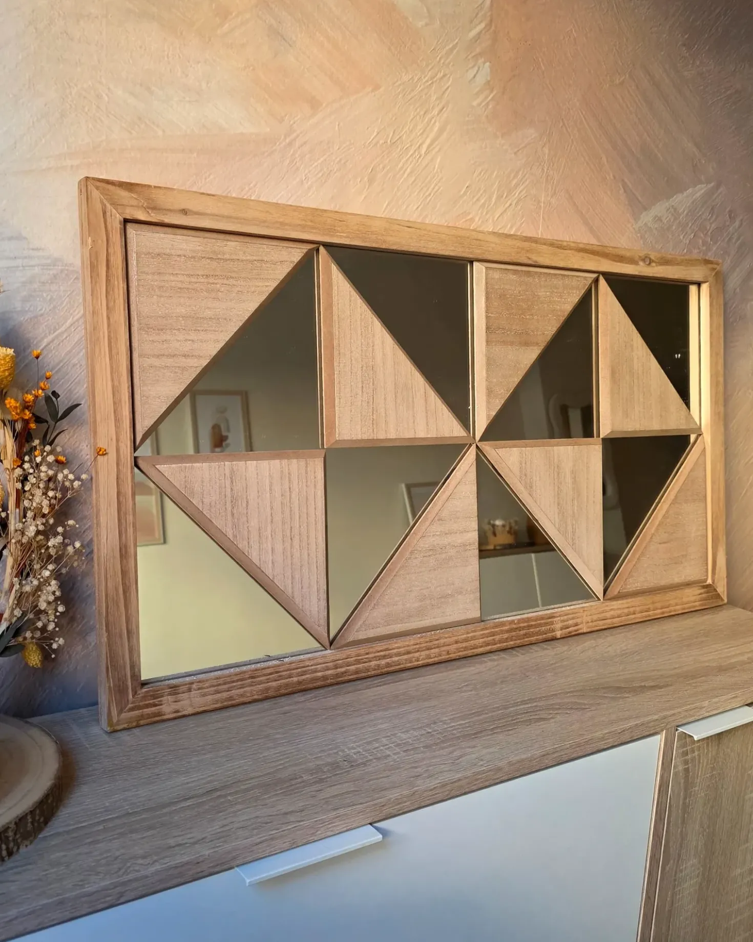 Decorazione da parete HIESVILLE Legno di abete 75 cm Marrone chiaro