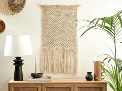 Decorazione da parete in tessuto OKARA Cotone 126 cm Beige
