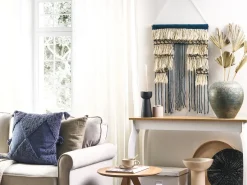 Decorazione da parete in tessuto NADRA Cotone 77 cm Beige chiaro