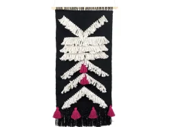 Decorazione da parete in tessuto PAKPATTAN Cotone 123 cm Nero