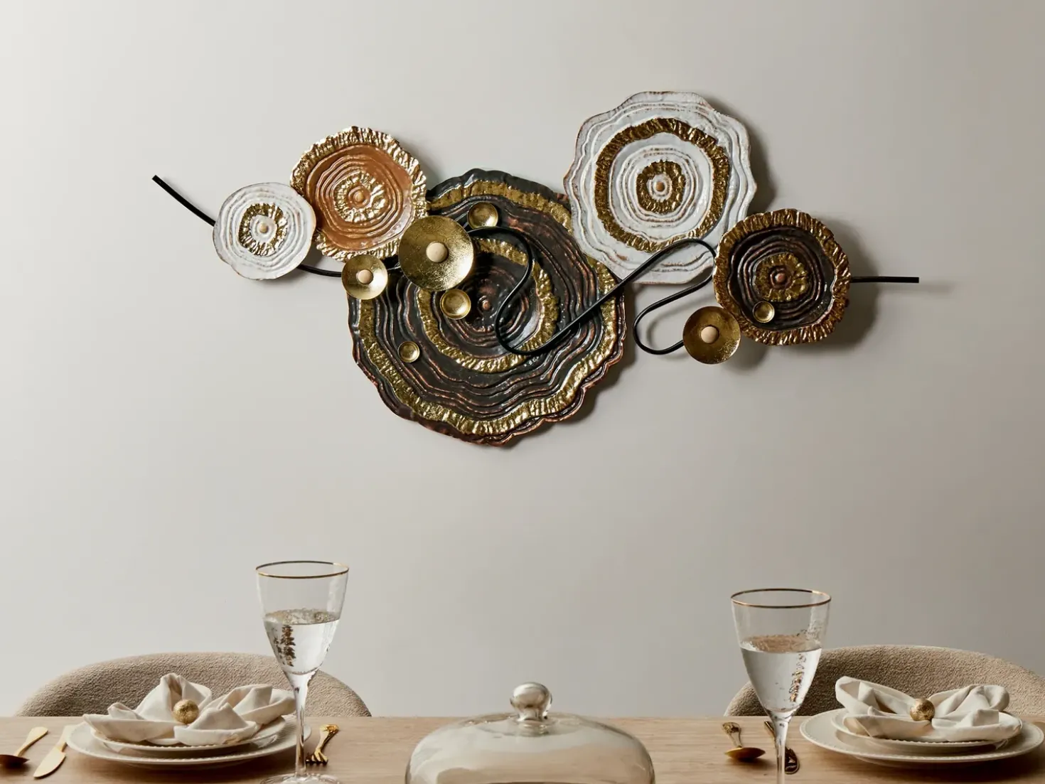Decorazione da parete IRIDIUM Metallo 55 cm Multicolore
