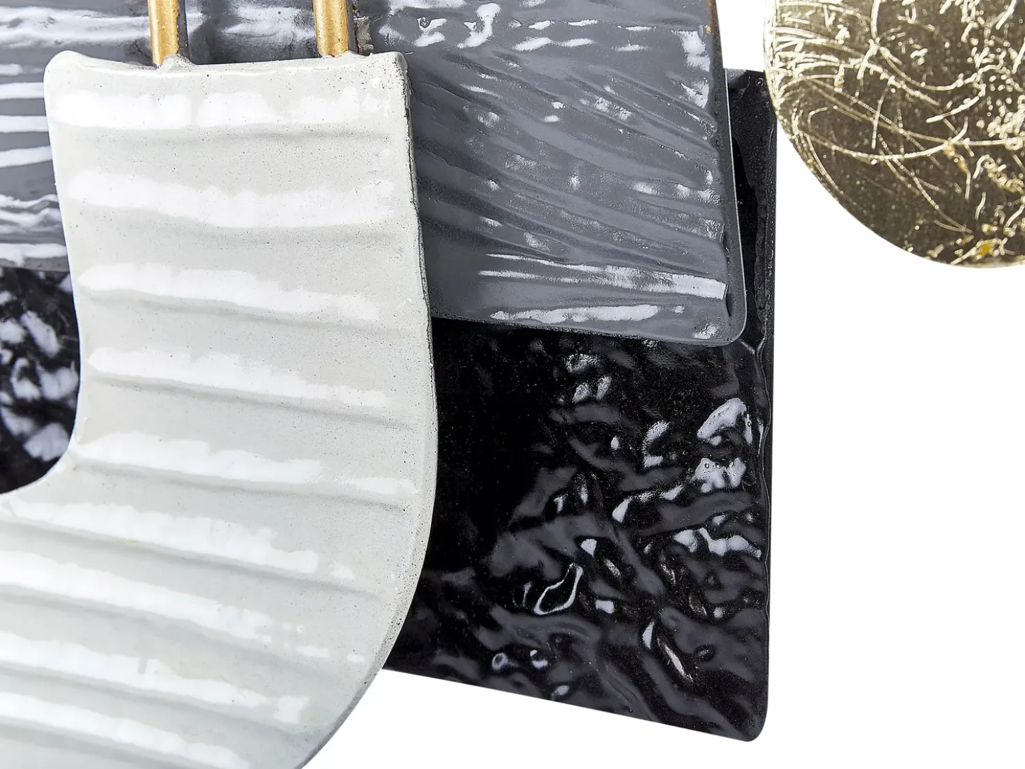 Decorazione da parete LUTETIUM Metallo 55 cm Nero