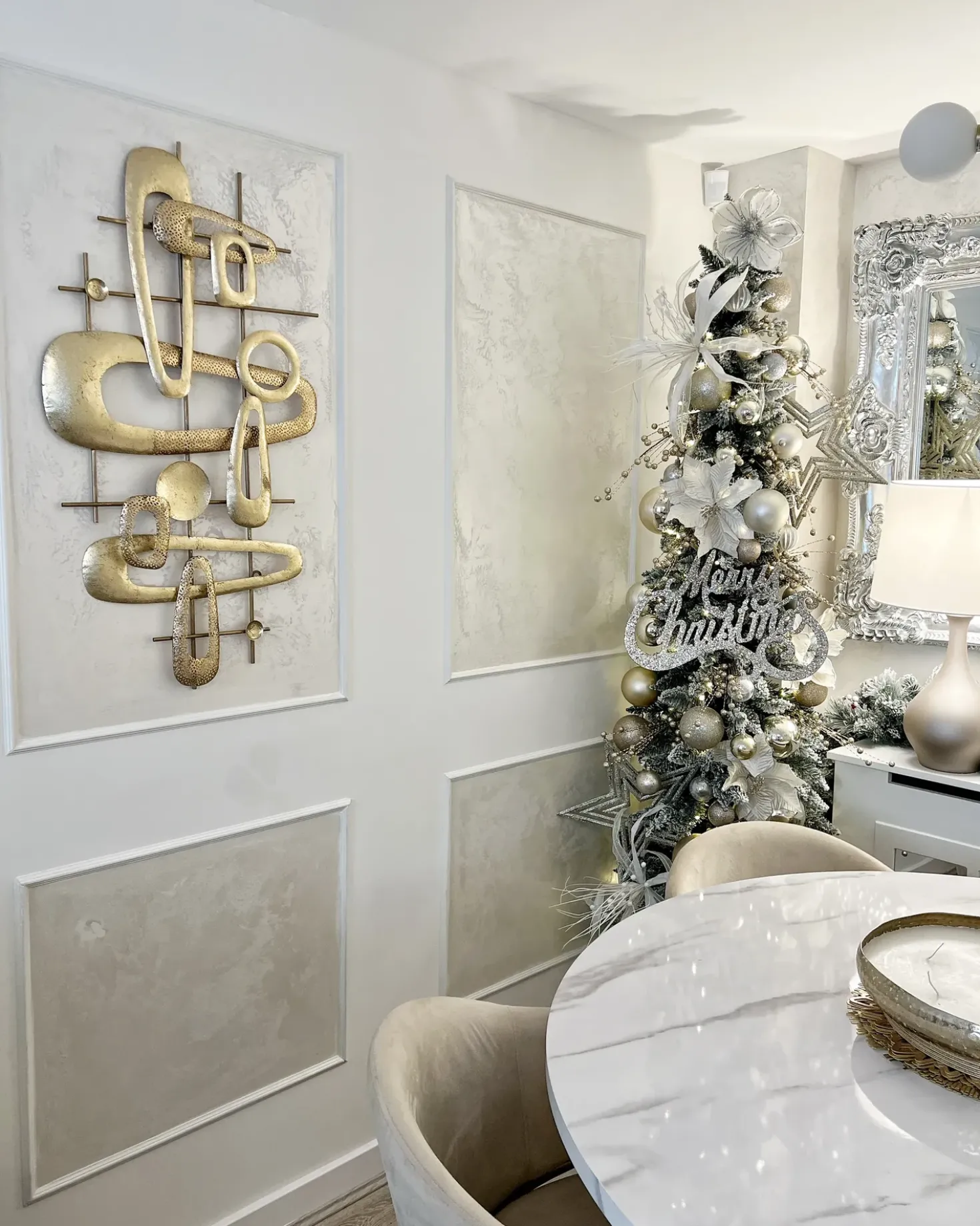 Decorazione da parete MANGANESE Metallo 50 cm Oro