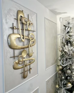 Decorazione da parete MANGANESE Metallo 50 cm Oro