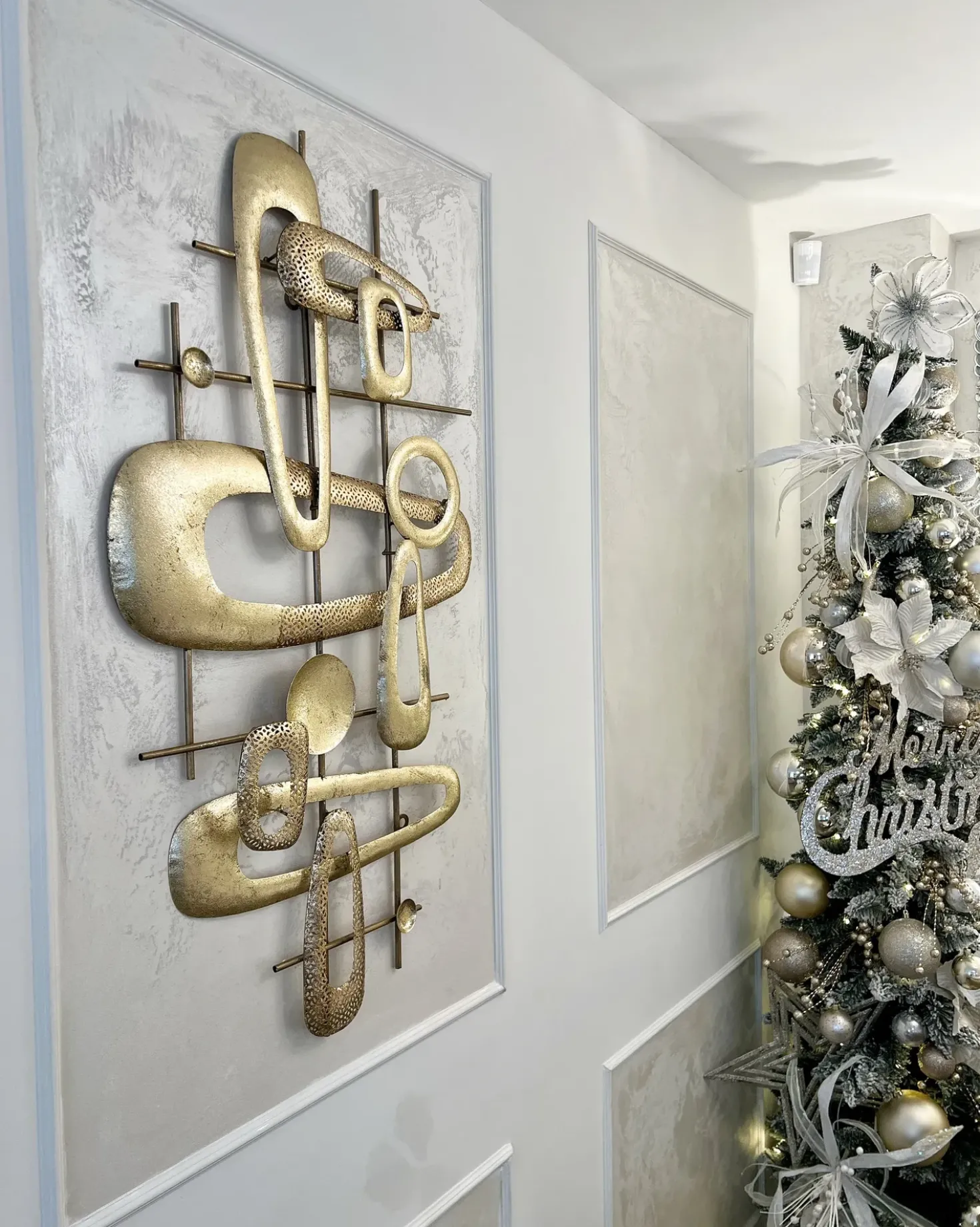 Decorazione da parete MANGANESE Metallo 50 cm Oro