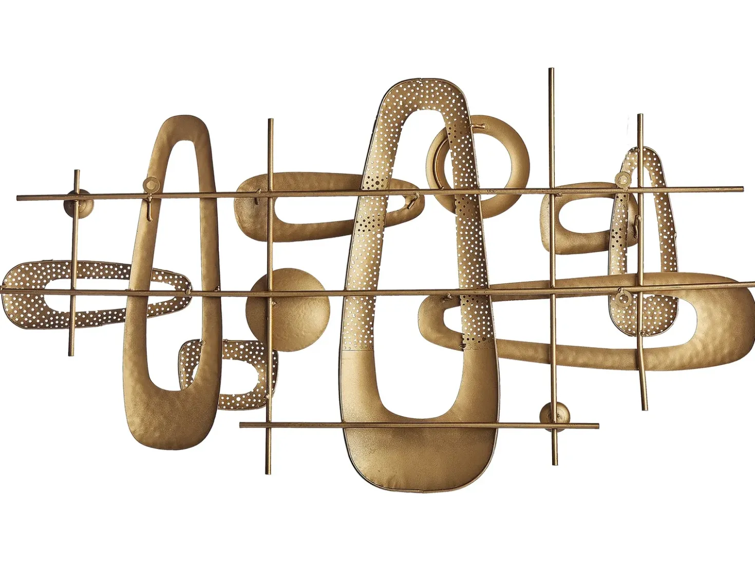 Decorazione da parete MANGANESE Metallo 50 cm Oro