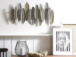 Decorazione da parete Piuma ANTIMONY Metallo 37 cm Argento