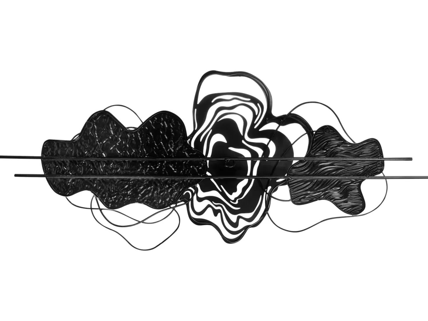 Decorazione da parete SALLINS Metallo 48 cm Nero
