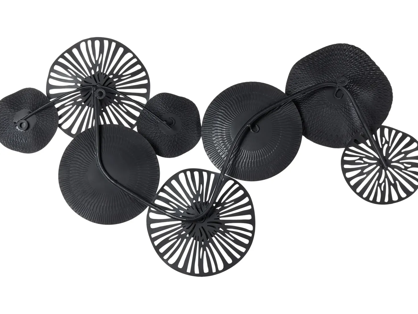 Decorazione da parete TENNESSINE Metallo 49 cm Nero