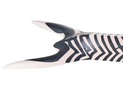 Decorazione da parete Zebra GBOKO Legno di mango 80 cm Nero/Bianco