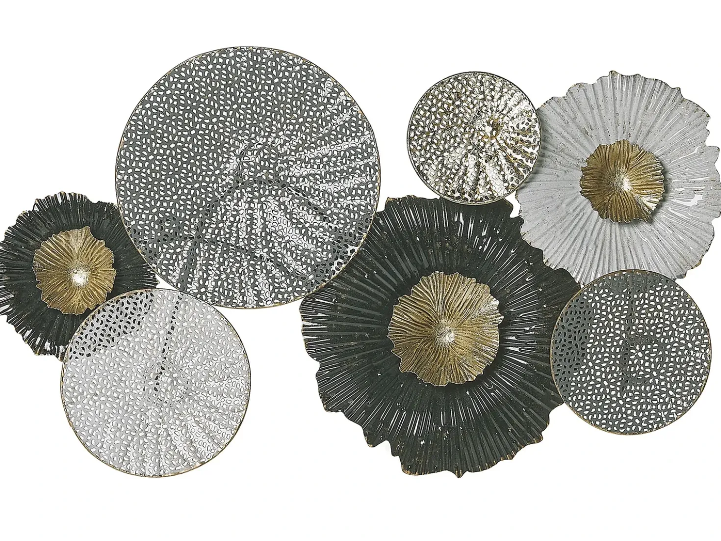 Decorazione da parete ZIRCONIUM Metallo 38 cm Nero