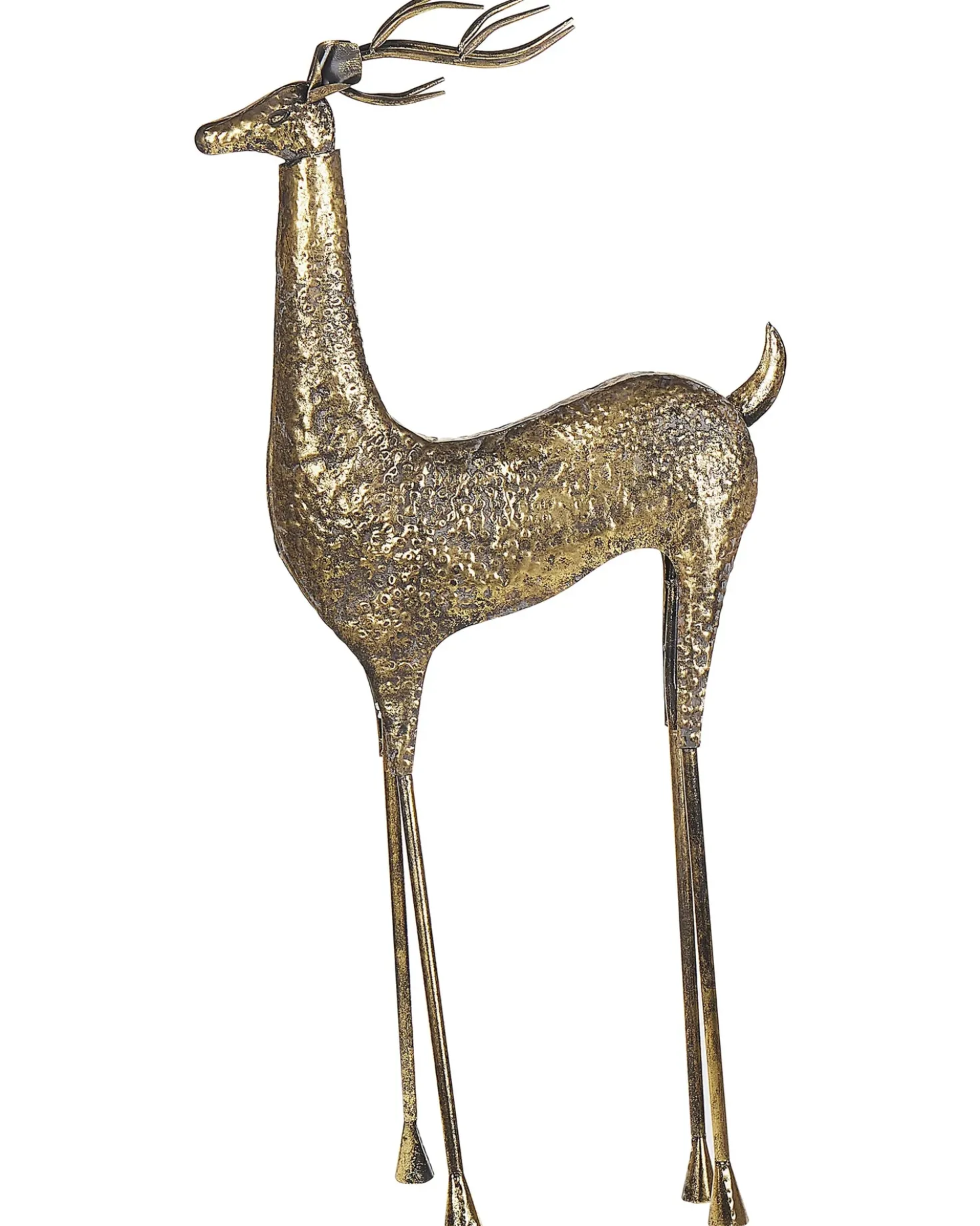 Decorazione natalizia a pavimento PELLO Renna 126 cm Oro