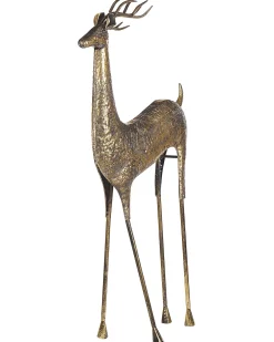 Decorazione natalizia a pavimento PELLO Renna 126 cm Oro