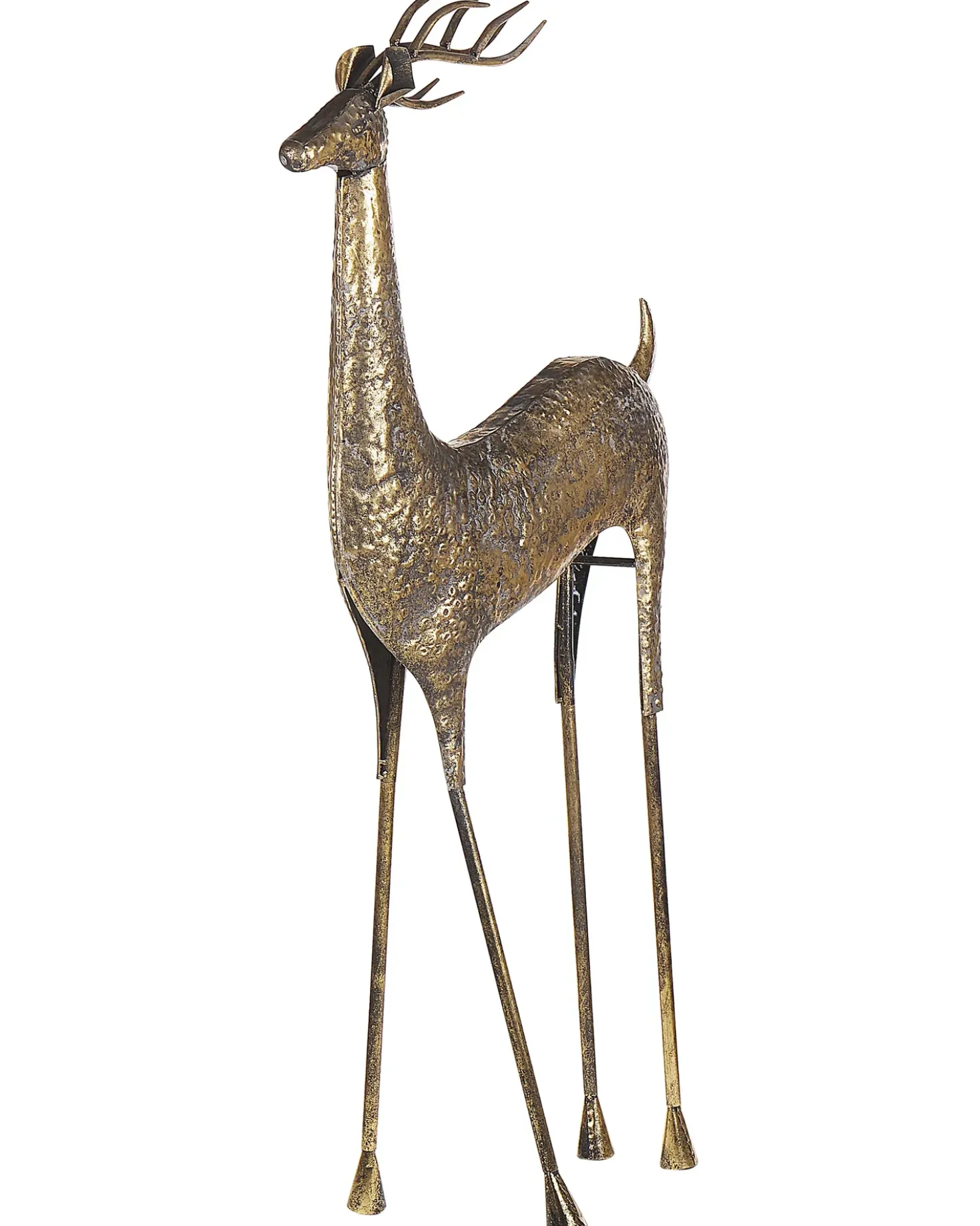 Decorazione natalizia a pavimento PELLO Renna 126 cm Oro